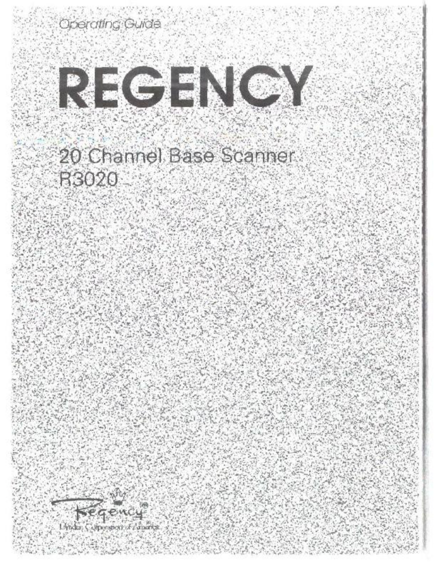 Regency_R3020-(Manual操作说明书手册)