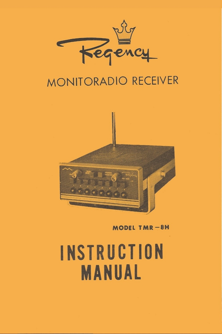 Regency_TMR-8H-(Manual操作说明书手册)