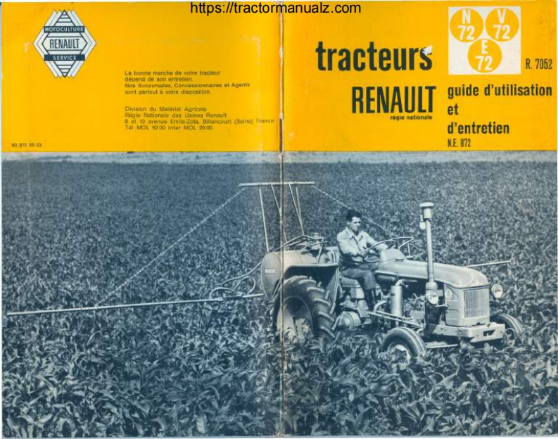 Renault-E72-V72-N72-Tractors-维修维护手册-PDF