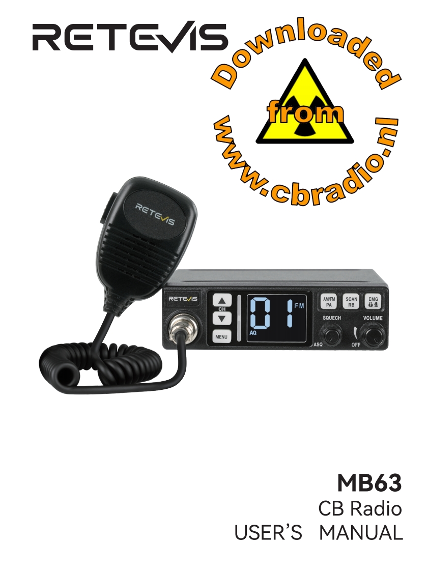 Retevis_MB63_ENG_FR-_DE_ESP_IT_PL_RU操作说明书手册