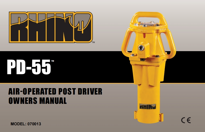 Rhino-PD55-Operators-使用说明书手册