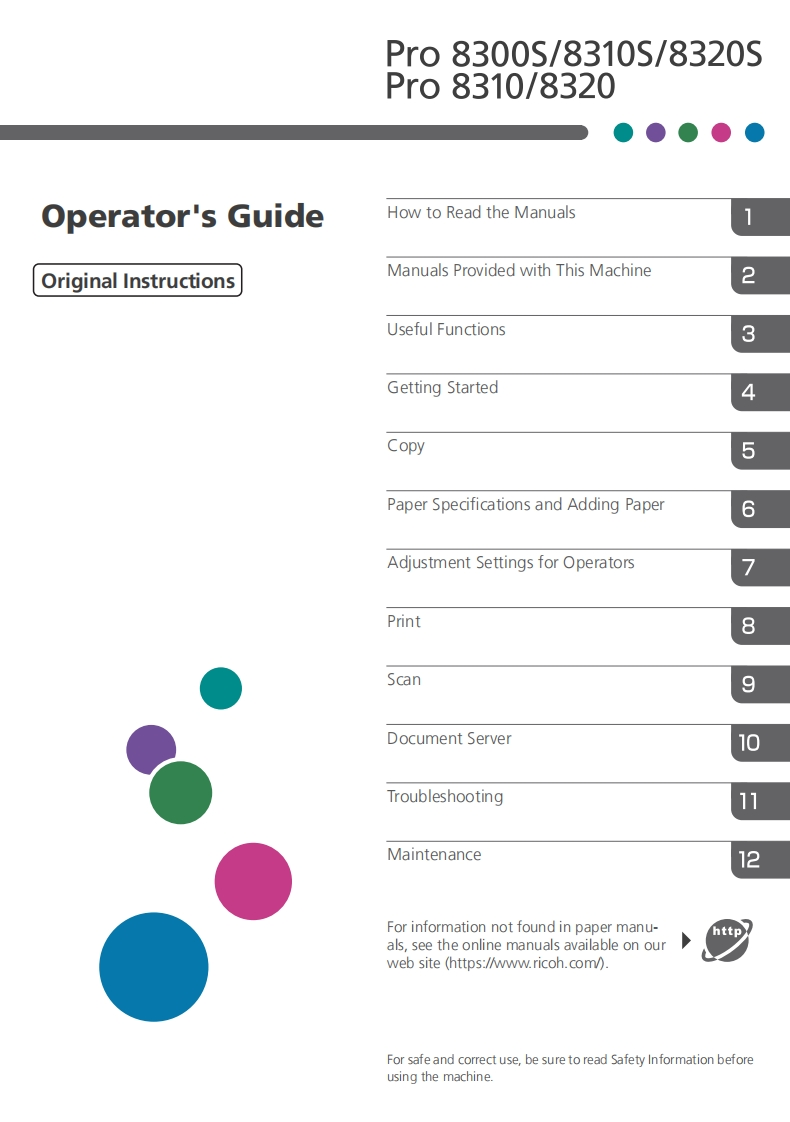 Ricoh-8300-Seris-操作说明书手册-找手册网