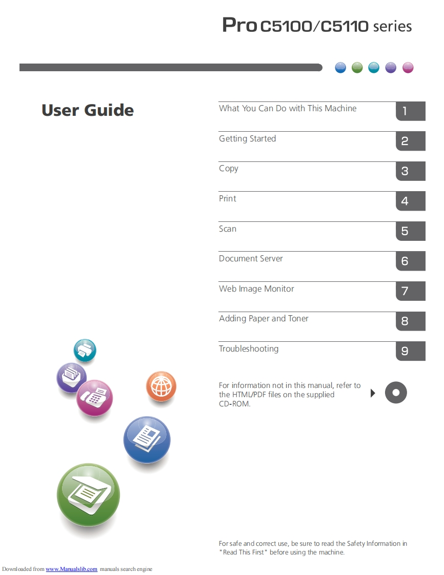 Ricoh-pro-C5100-series-操作说明书手册