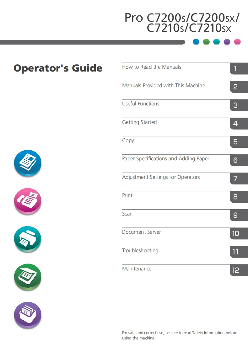 Ricoh-pro-C7200-series-操作说明书手册