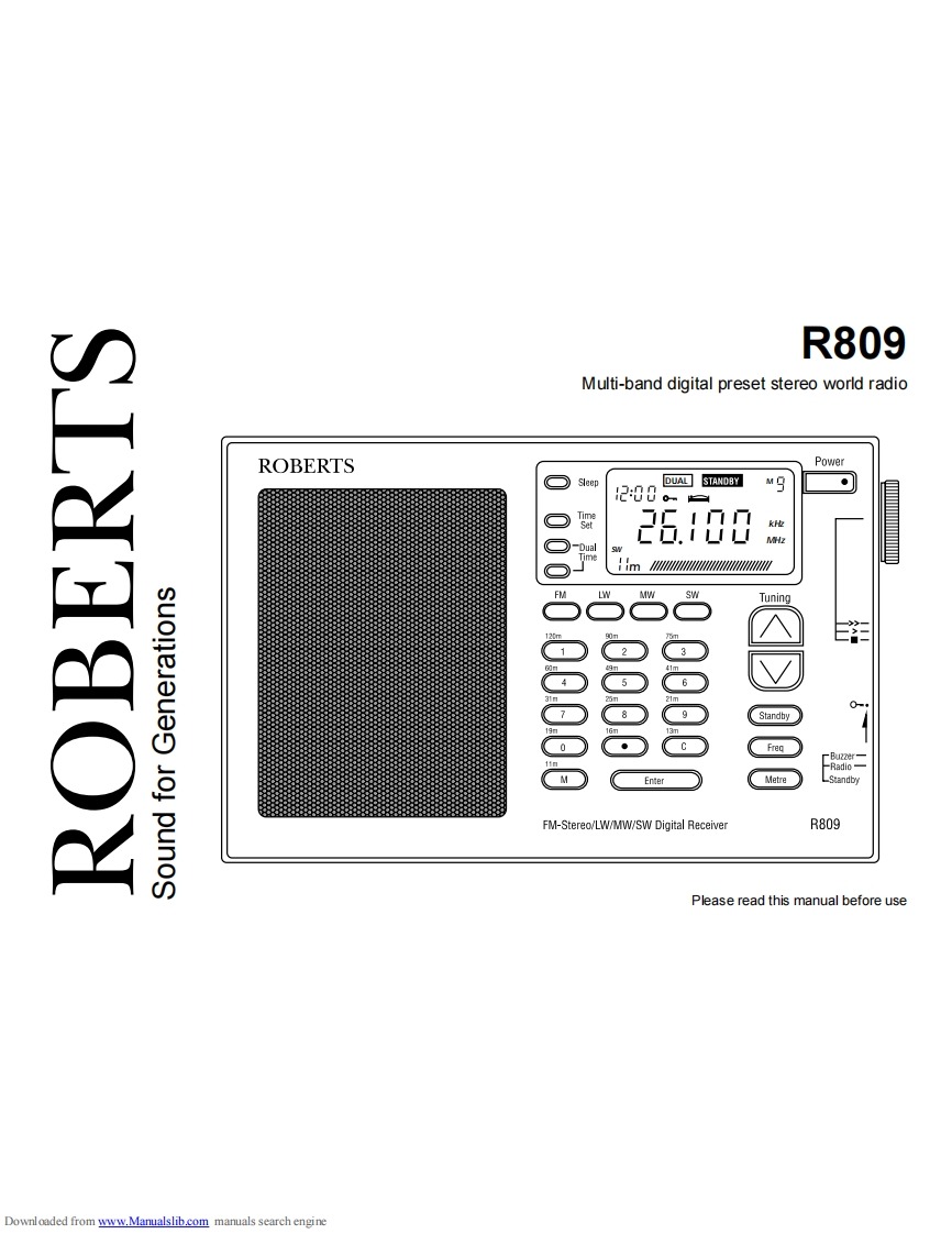 Roberts-R809-(Manual操作说明书手册)