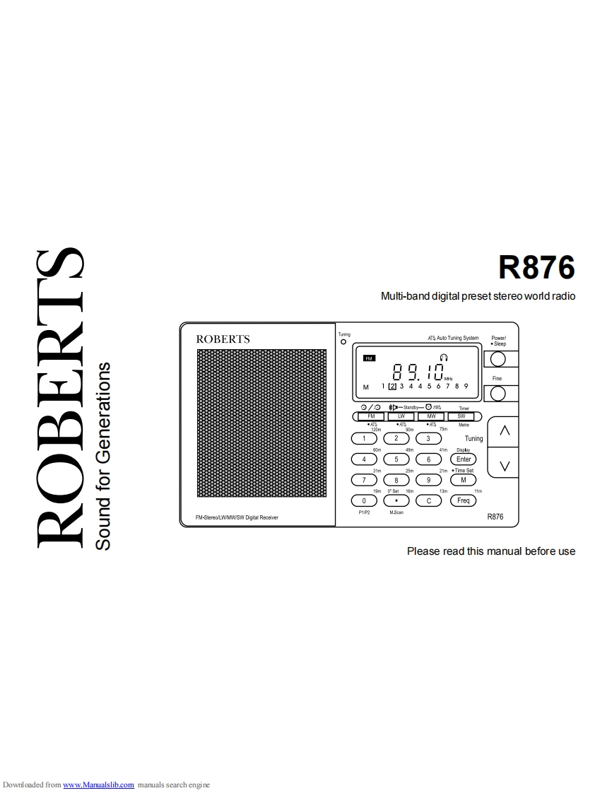 Roberts-R876-(Manual操作说明书手册)-3