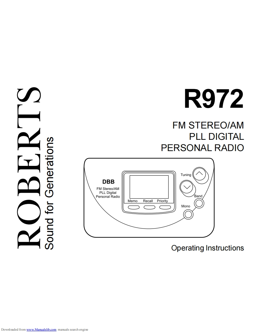 Roberts-R972-(Manual操作说明书手册)