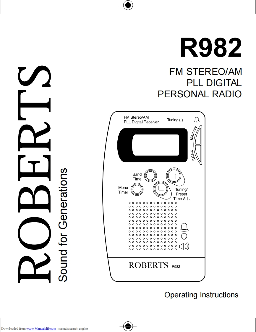 Roberts-R982-(Manual操作说明书手册)