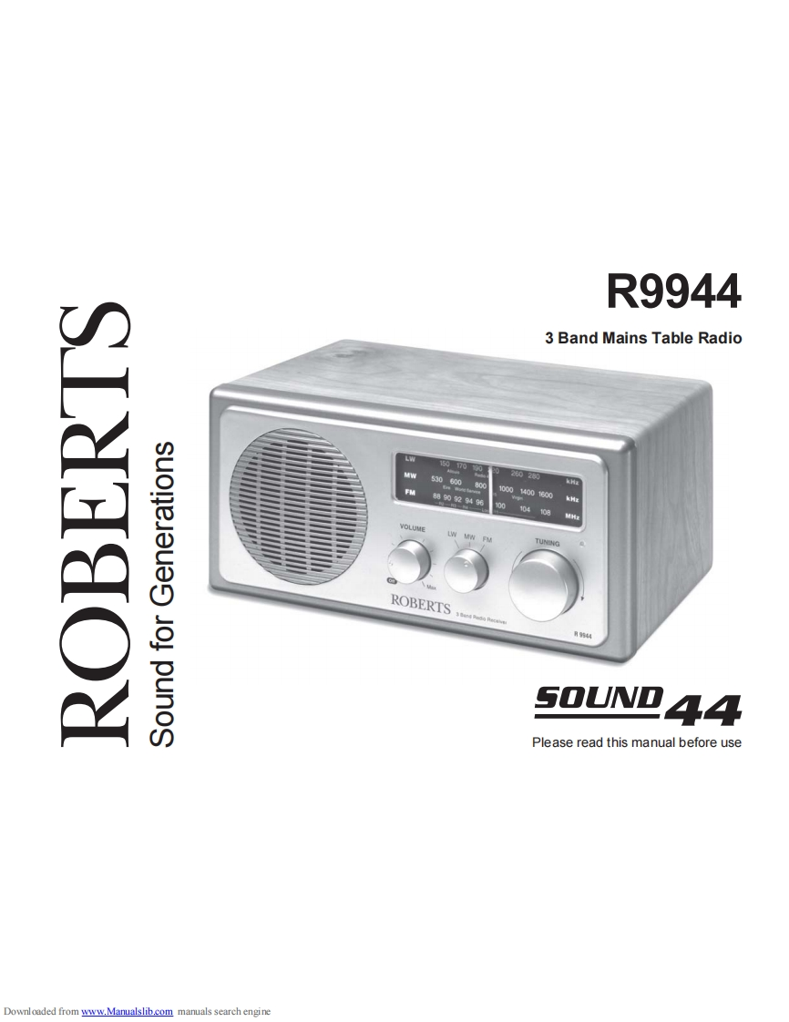 Roberts-R9944-(Manual操作说明书手册)