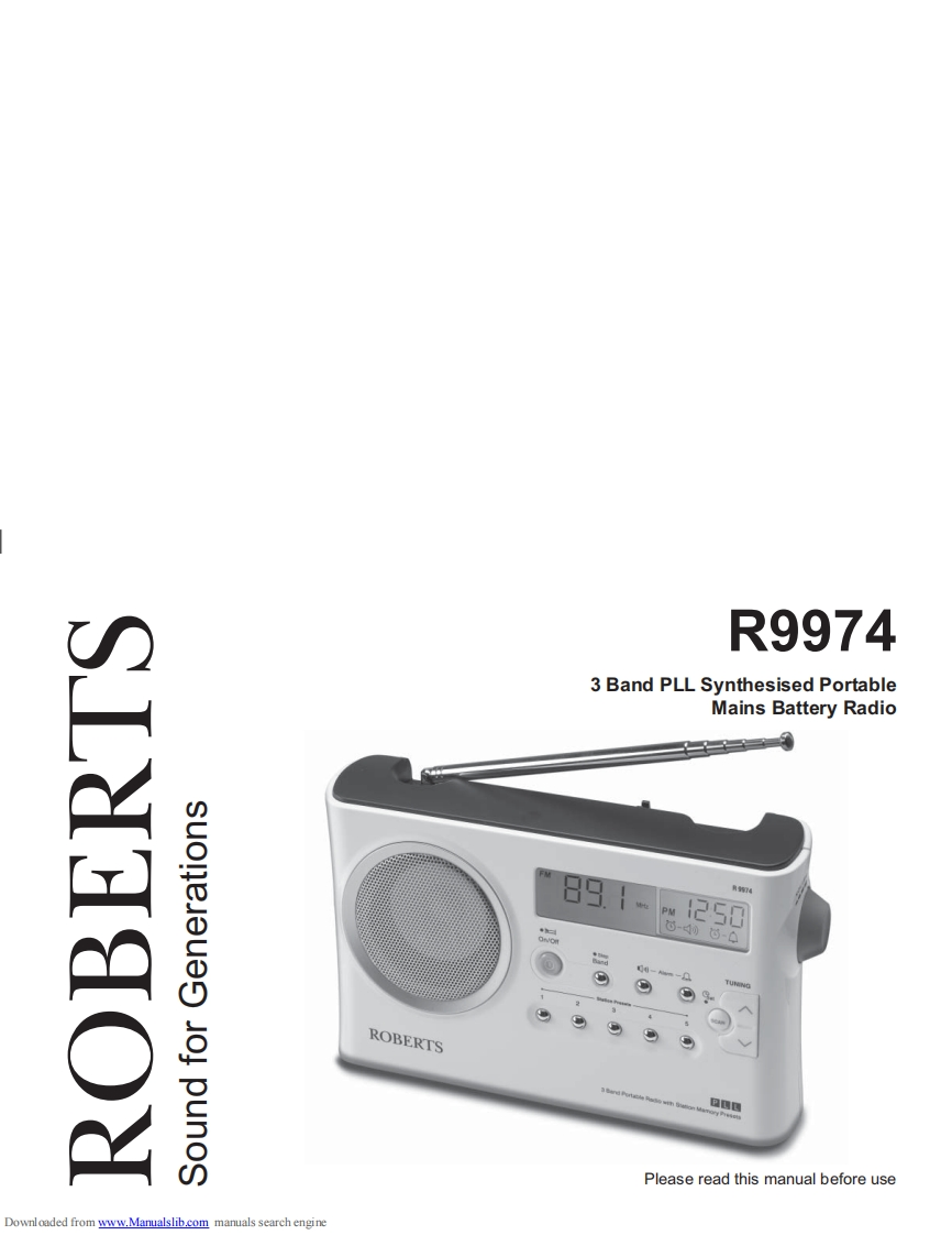 Roberts-R9974-(Manual操作说明书手册)