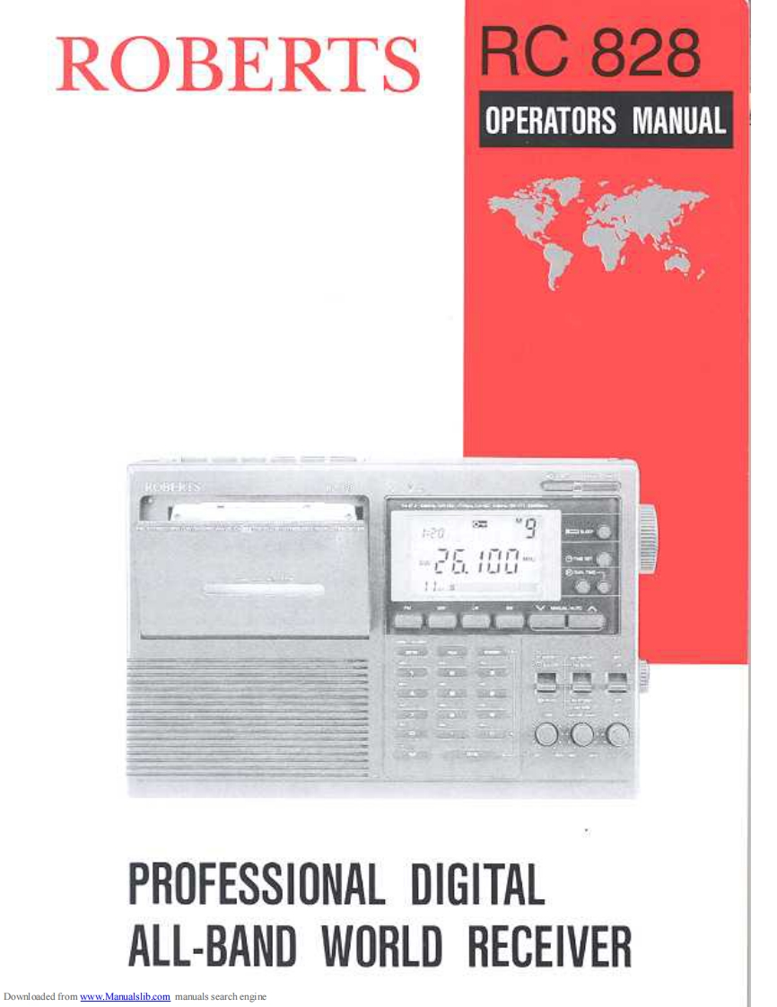 Roberts-RC828-(Manual操作说明书手册)