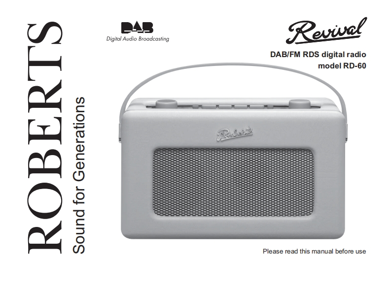 Roberts-RD-60-(Manual操作说明书手册)