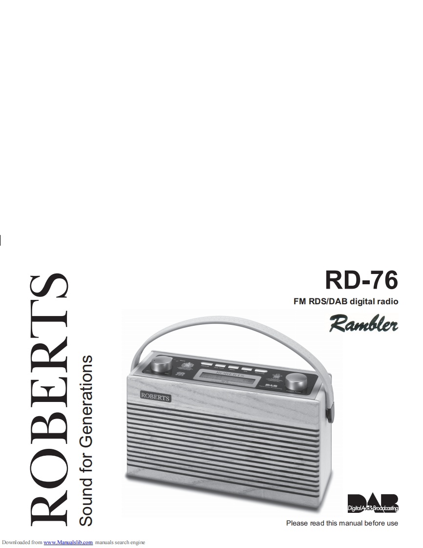 Roberts-RD-76-(Manual操作说明书手册)