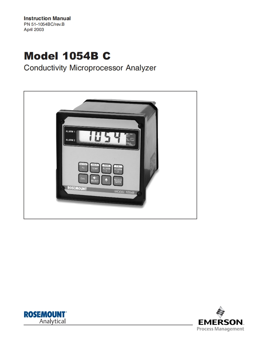 Rosemount-1054B-User-Manual操作说明书手册新质力文库 - 聚焦新质生产力发展的数字化知识库_行业洞察 / 理论成果 / 实践指南免费下载新质力文库