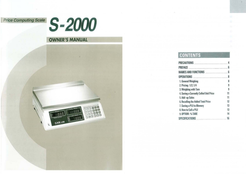 S-2000-30lb-Owners-参考说明书手册