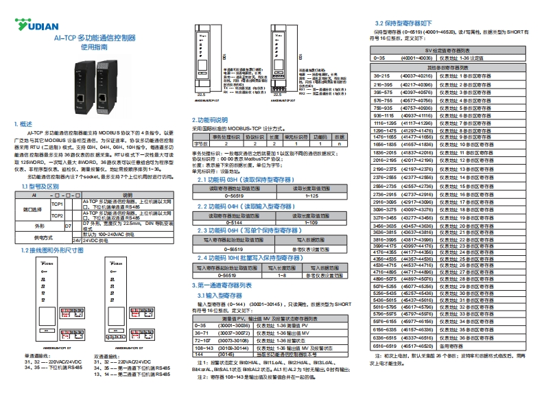 S117-13AI-TCP多功能通信控制器2024.7.9