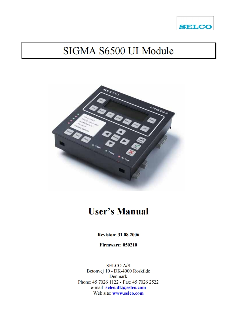 S6500-Manual使用说明书手册