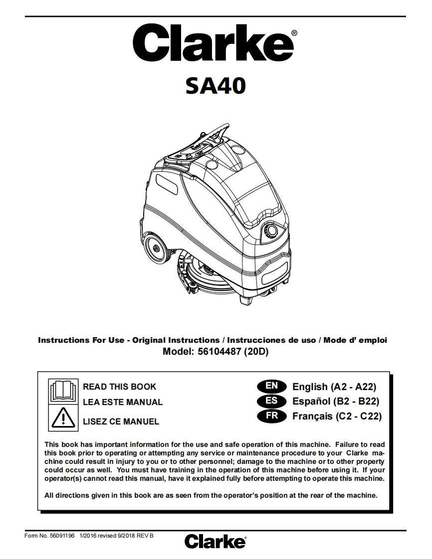SA40-manual操作与维护手册