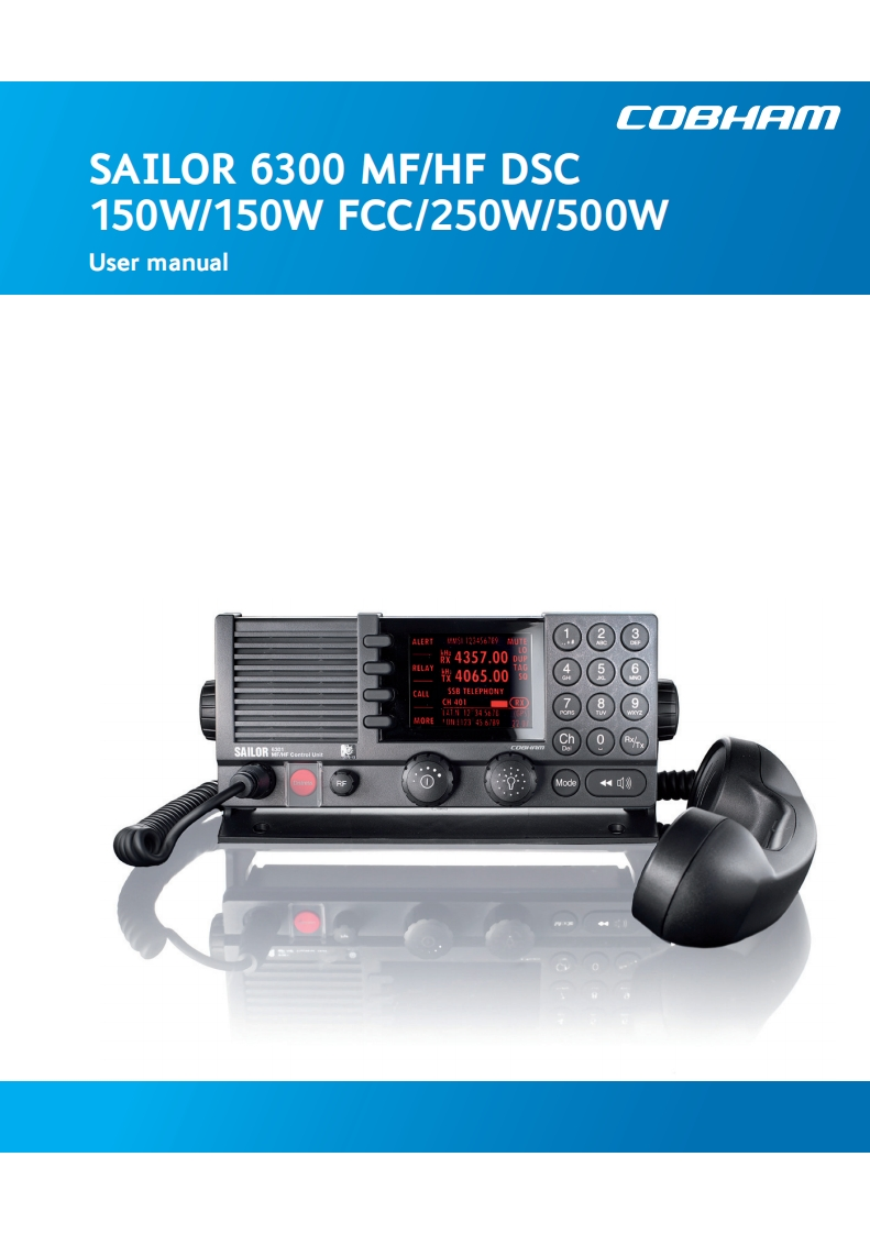 SAILOR-6350-MF-HF-500W-安装说明书手册