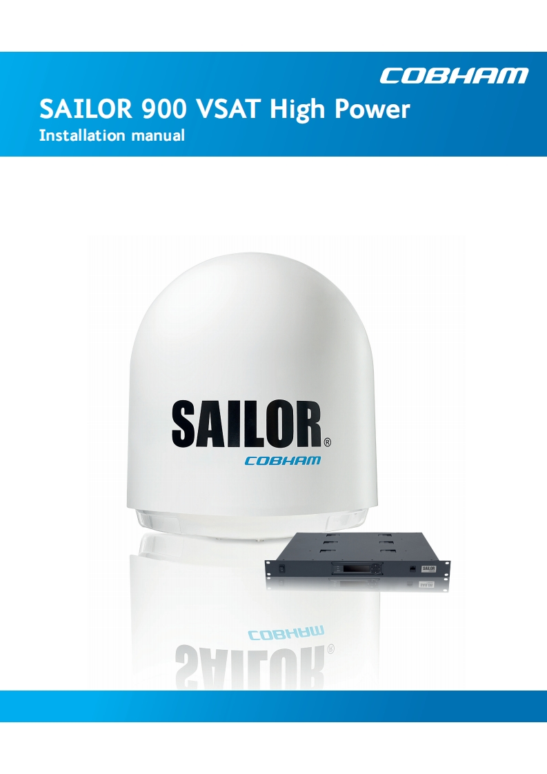 SAILOR-900-VSAT-Ka-Installation-操作说明书手册