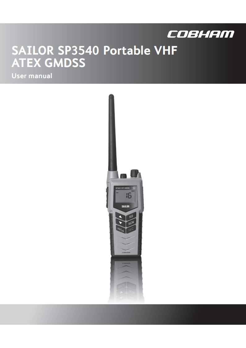 SAILOR-SP3540-ATEX-VHF-GMDSS-安装说明书手册