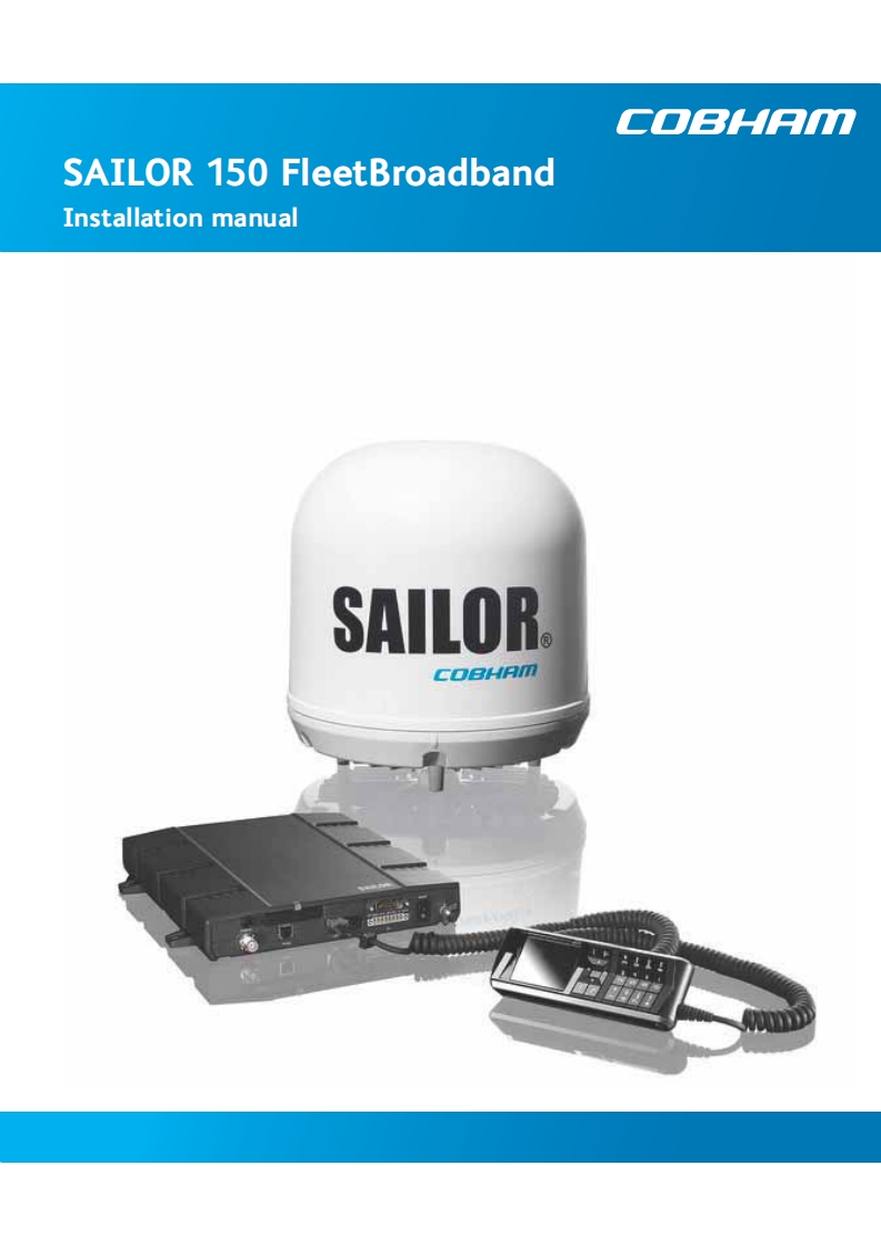 SAILOR_150_FleetBroadband-Installation_Manual安装说明书手册