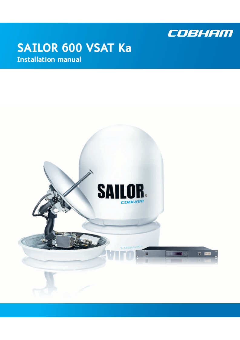 SAILOR_600_VSAT_Ka_System_-_Installation_操作说明书手册_1
