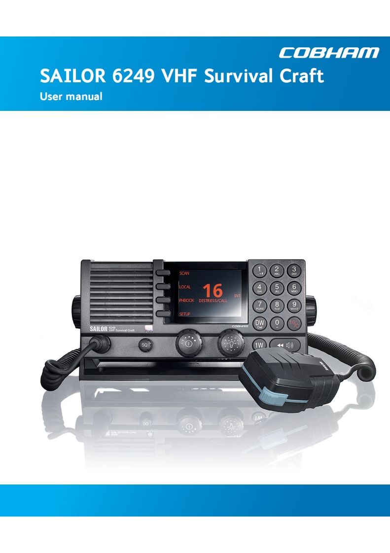 SAILOR_6249_VHF_Survival_Craft_-_User_操作说明书手册