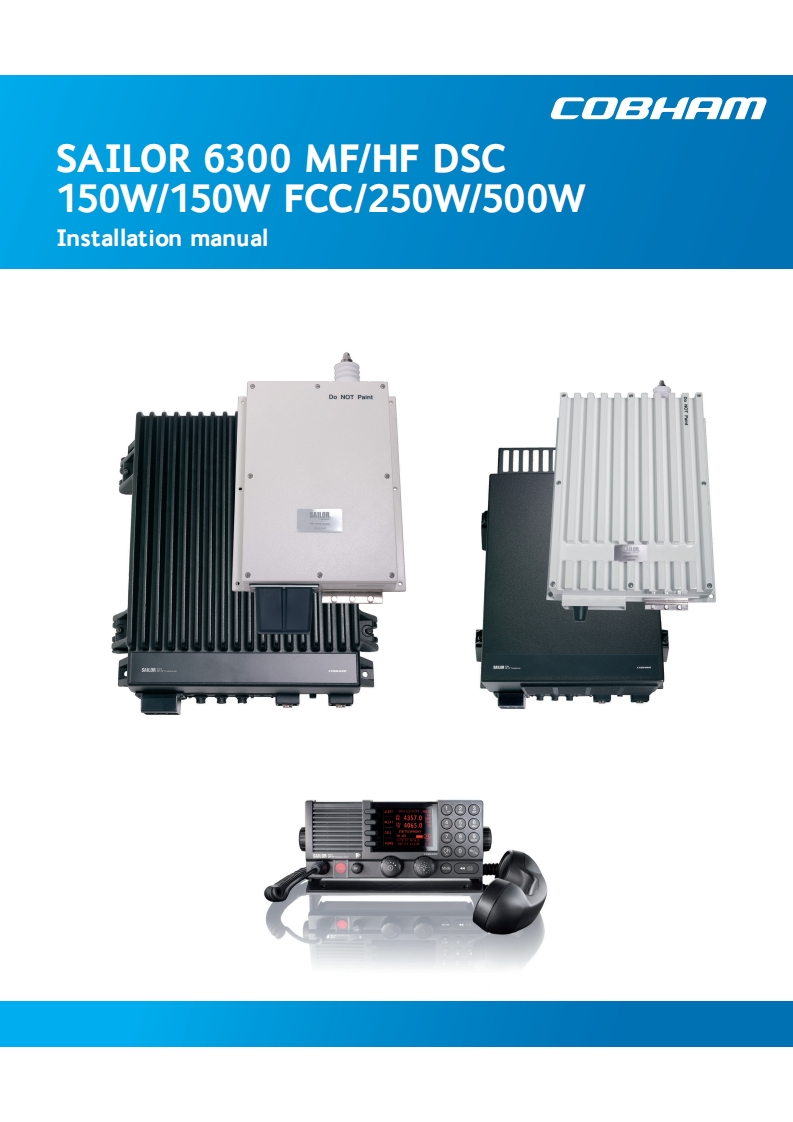 SAILOR_6300MFHF-Installation_manual安装说明书手册