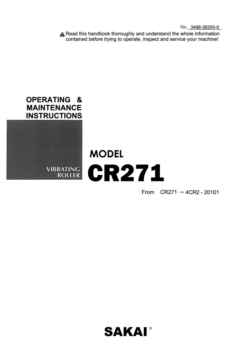 SAKAI酒井CR271-3498-36200-0-English