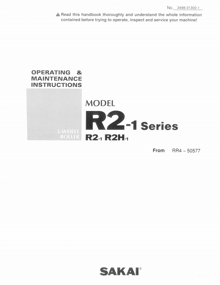 SAKAI酒井R2H-I-OPERATORS-MANUAL