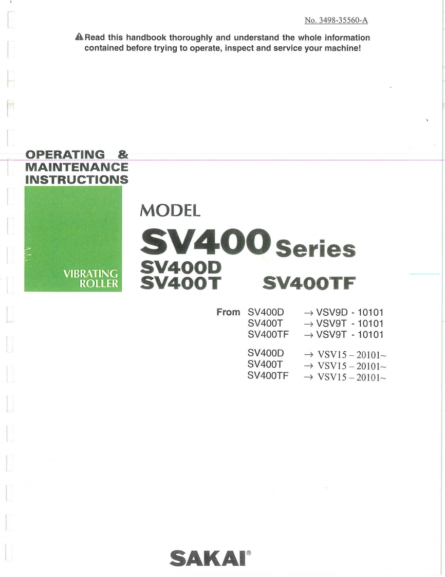 SAKAI酒井SV400-OPS-MANUAL