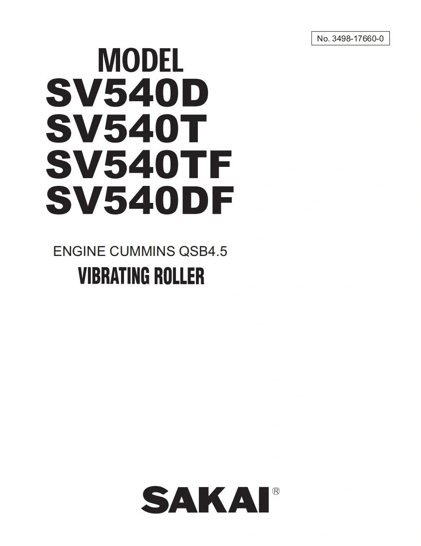 SAKAI酒井SV540-Parts