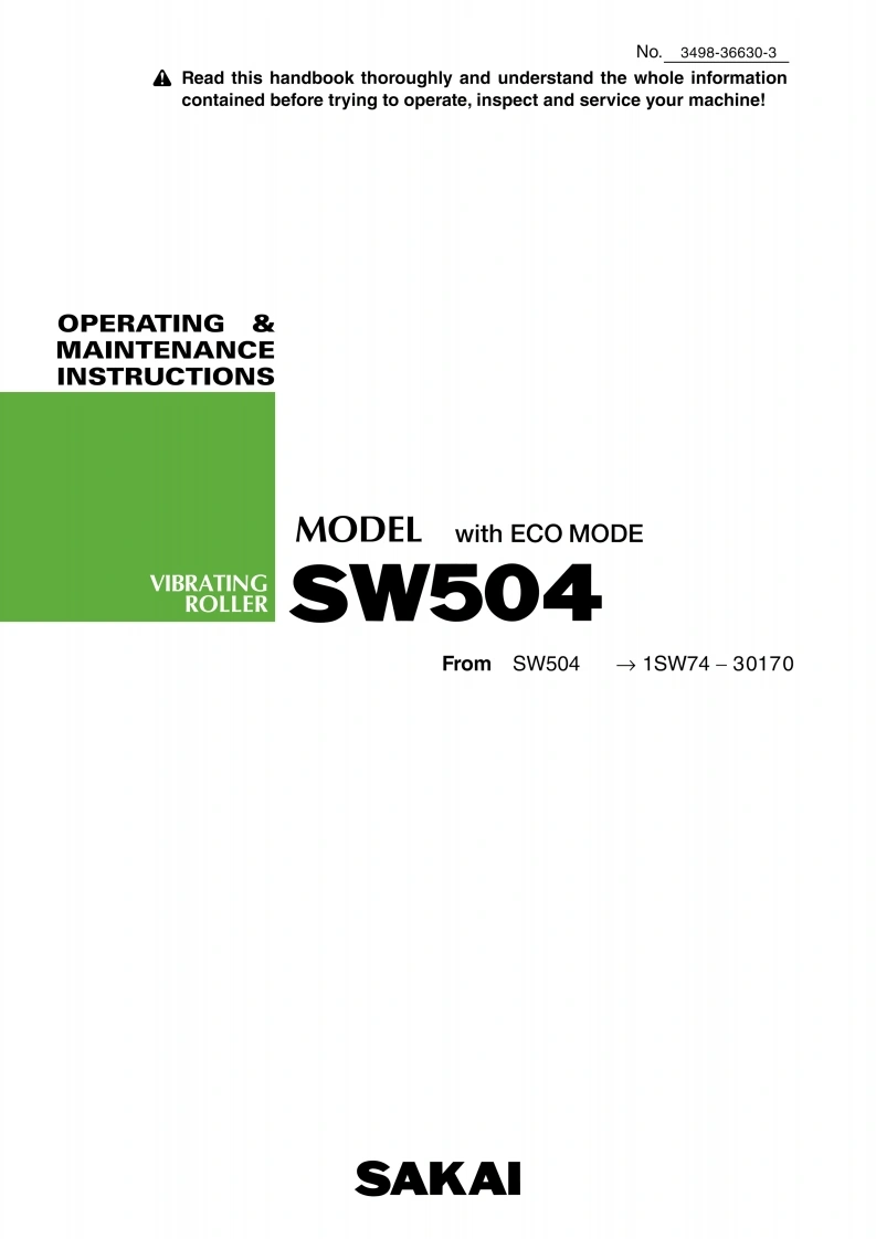 SAKAI酒井SW-TW504-op-manual