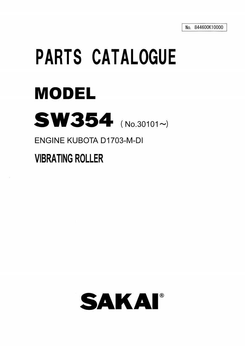 SAKAI酒井SW354_PARTS