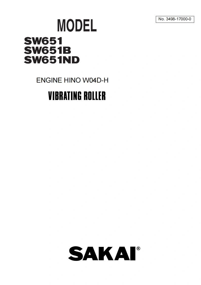 SAKAI酒井SW651-Parts
