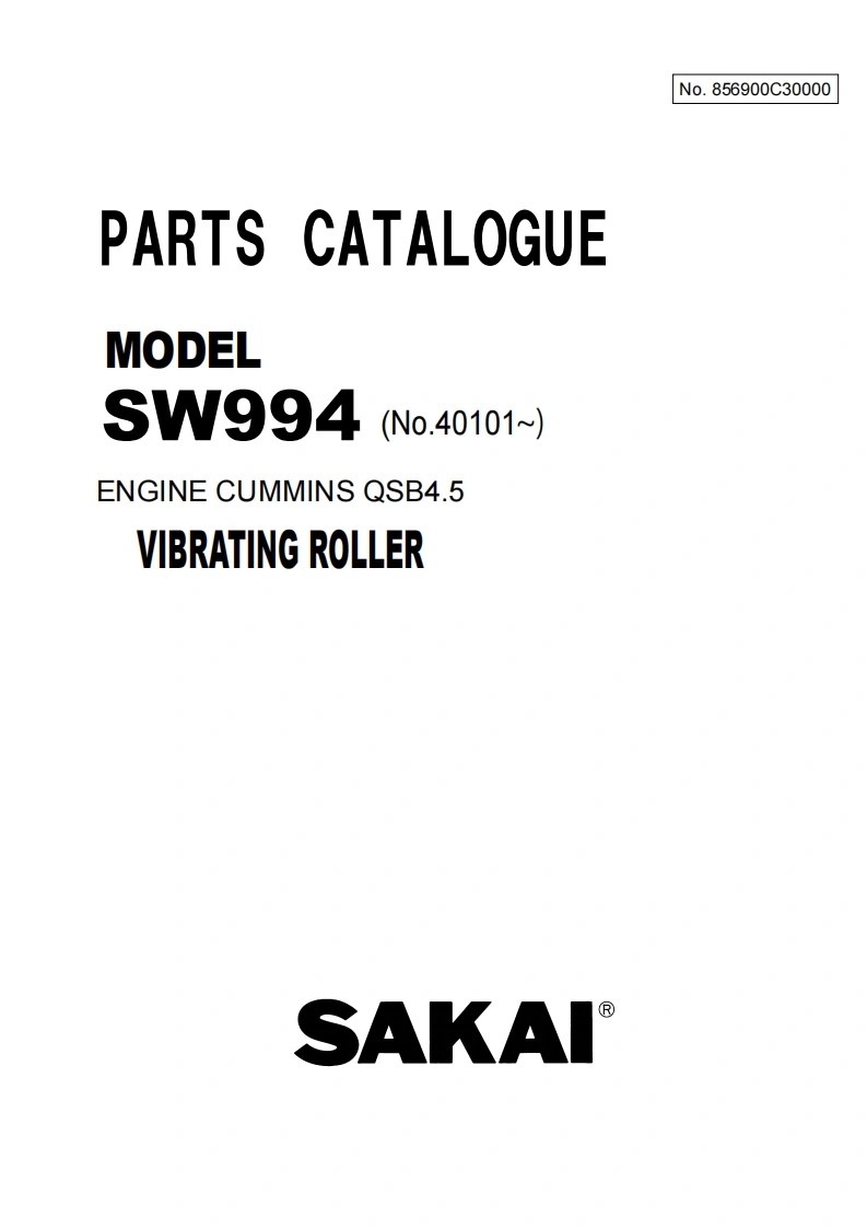 SAKAI酒井SW994-parts-catalog