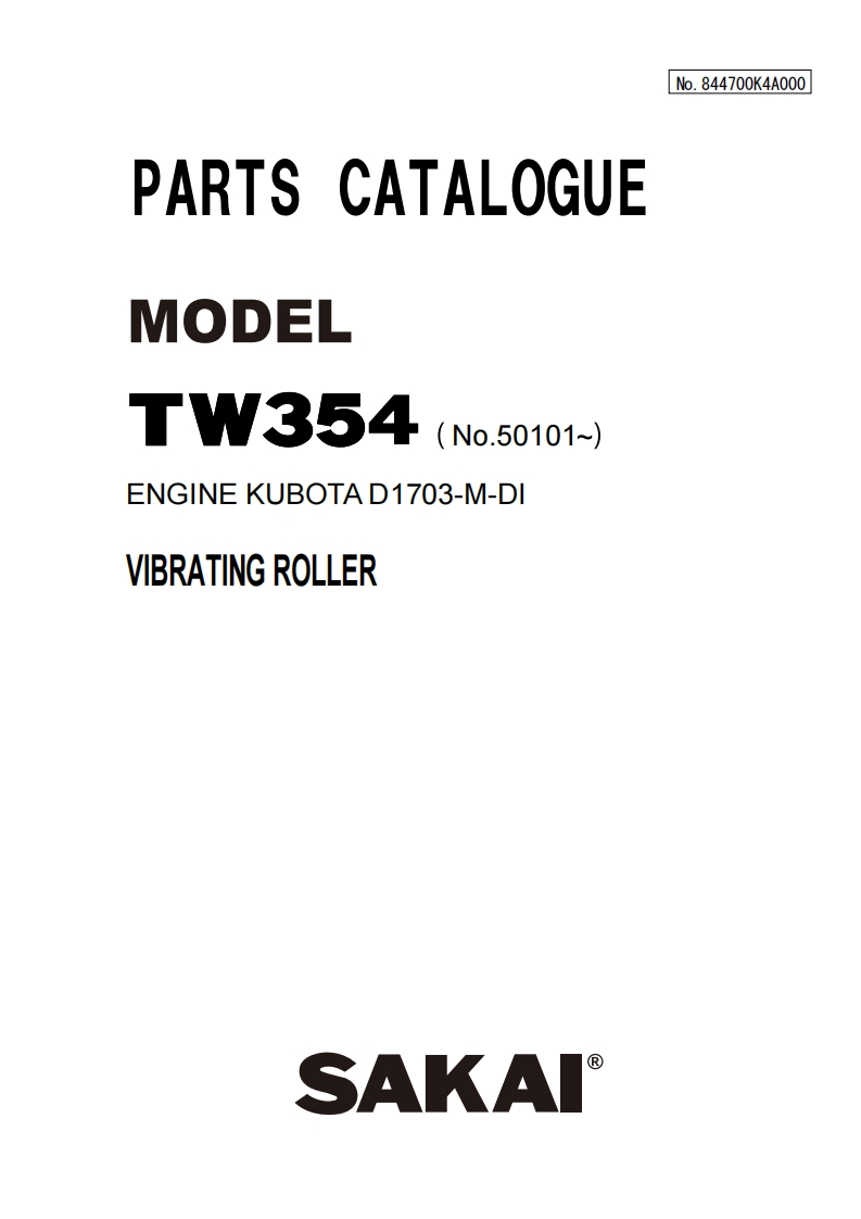 SAKAI酒井TW354_844700K4A00050101