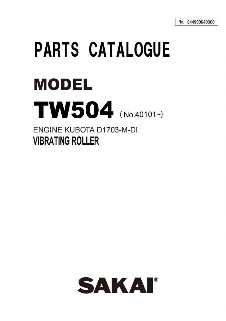 SAKAI酒井TW504_844900K4000040000