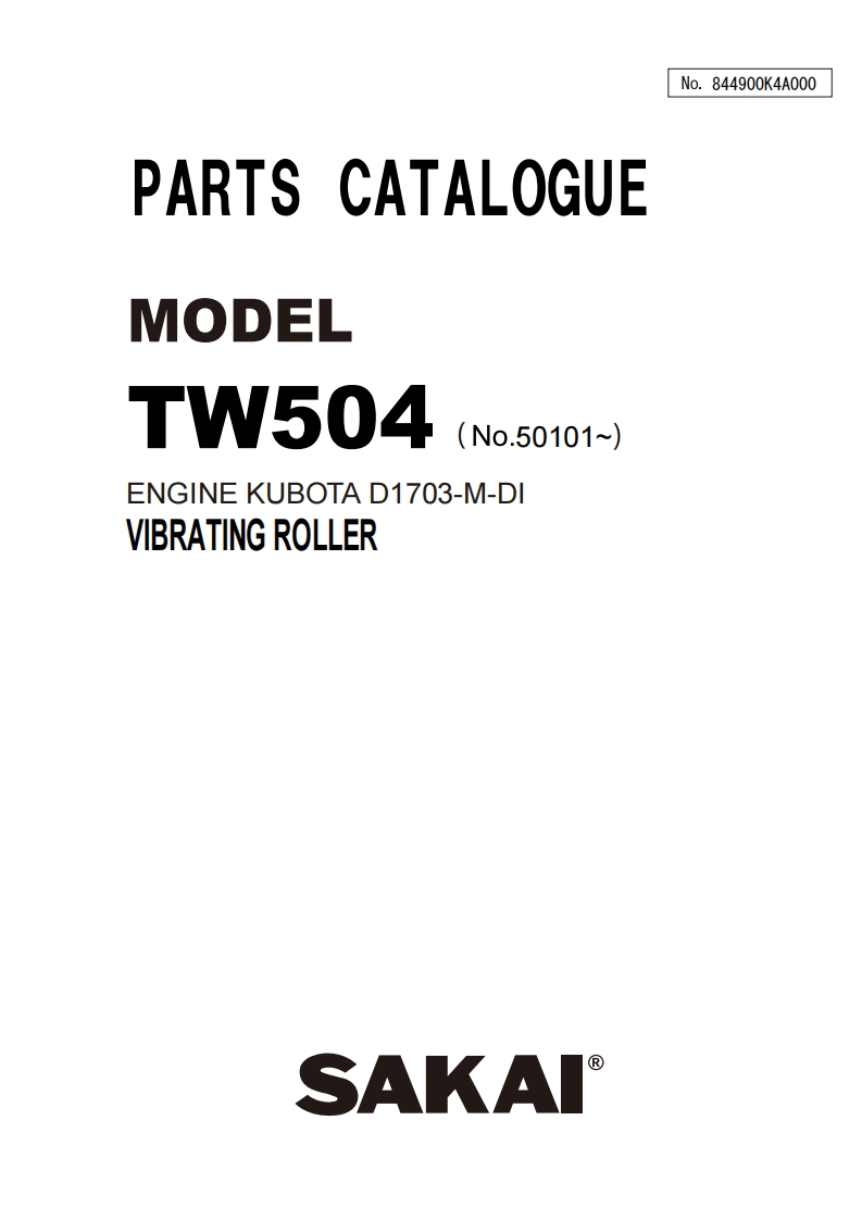 SAKAI酒井TW504_844900K4A00050000