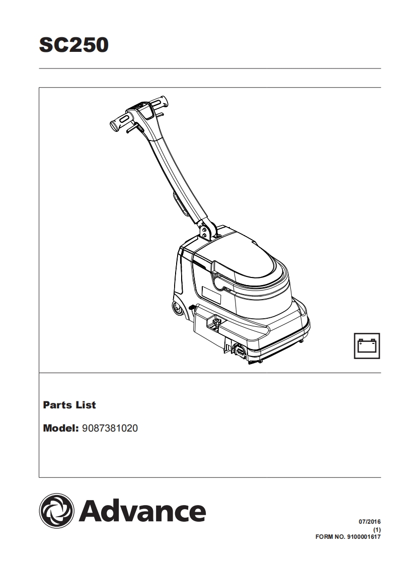 SC250-parts维修零部件手册