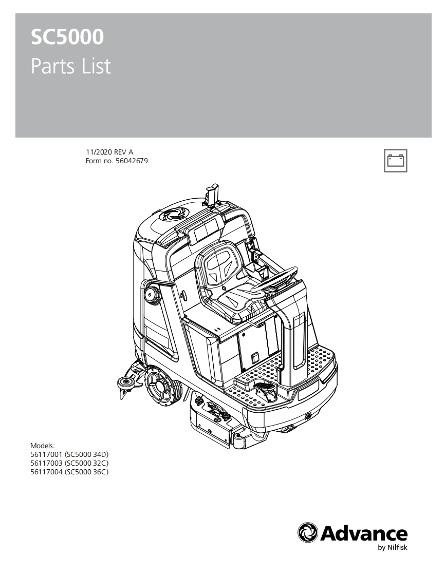 SC5000-parts维修零部件手册