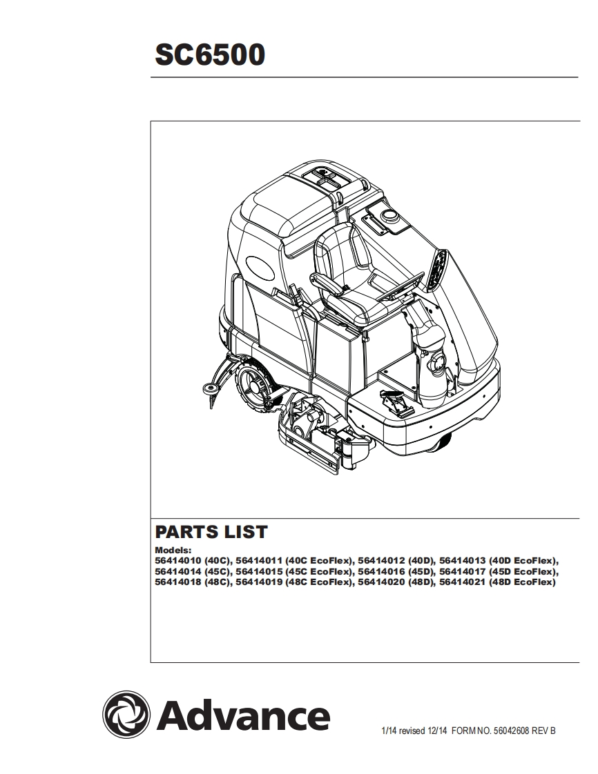 SC6500-parts维修零部件手册