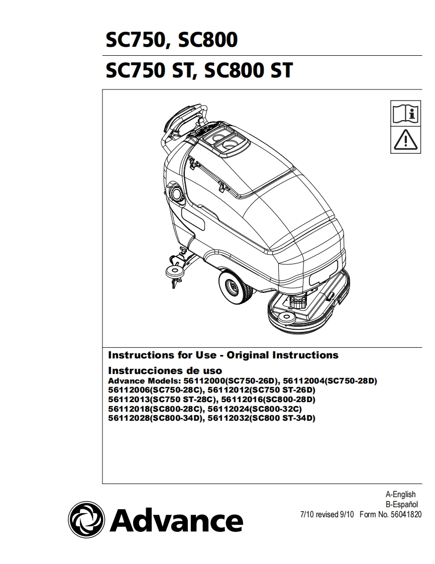 SC750-manual操作与维护手册