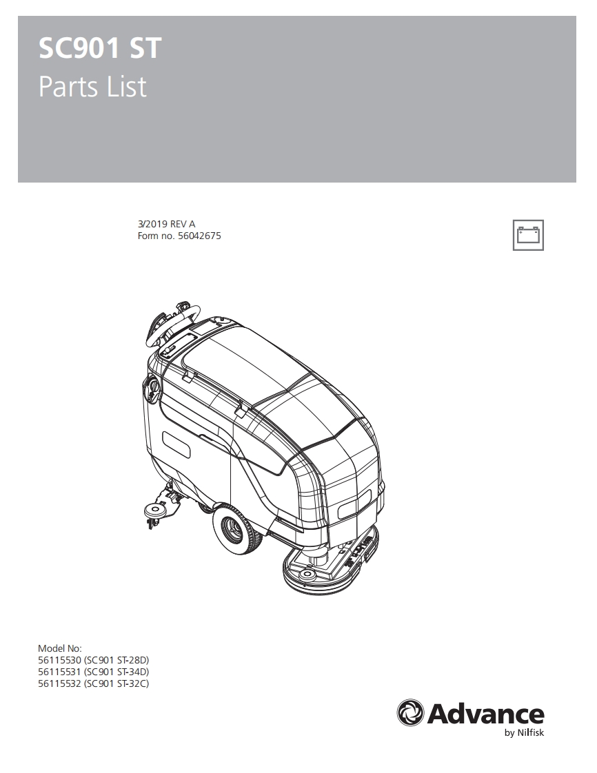 SC901-parts维修零部件手册