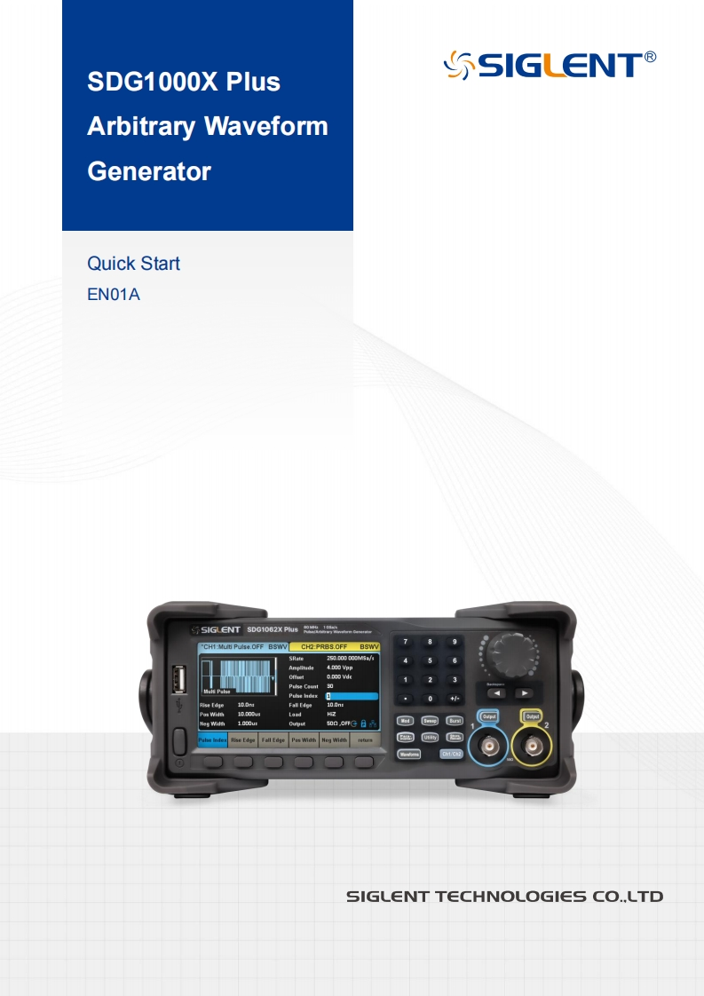 SDG1000XPlus_快速操作说明书手册_EN01A