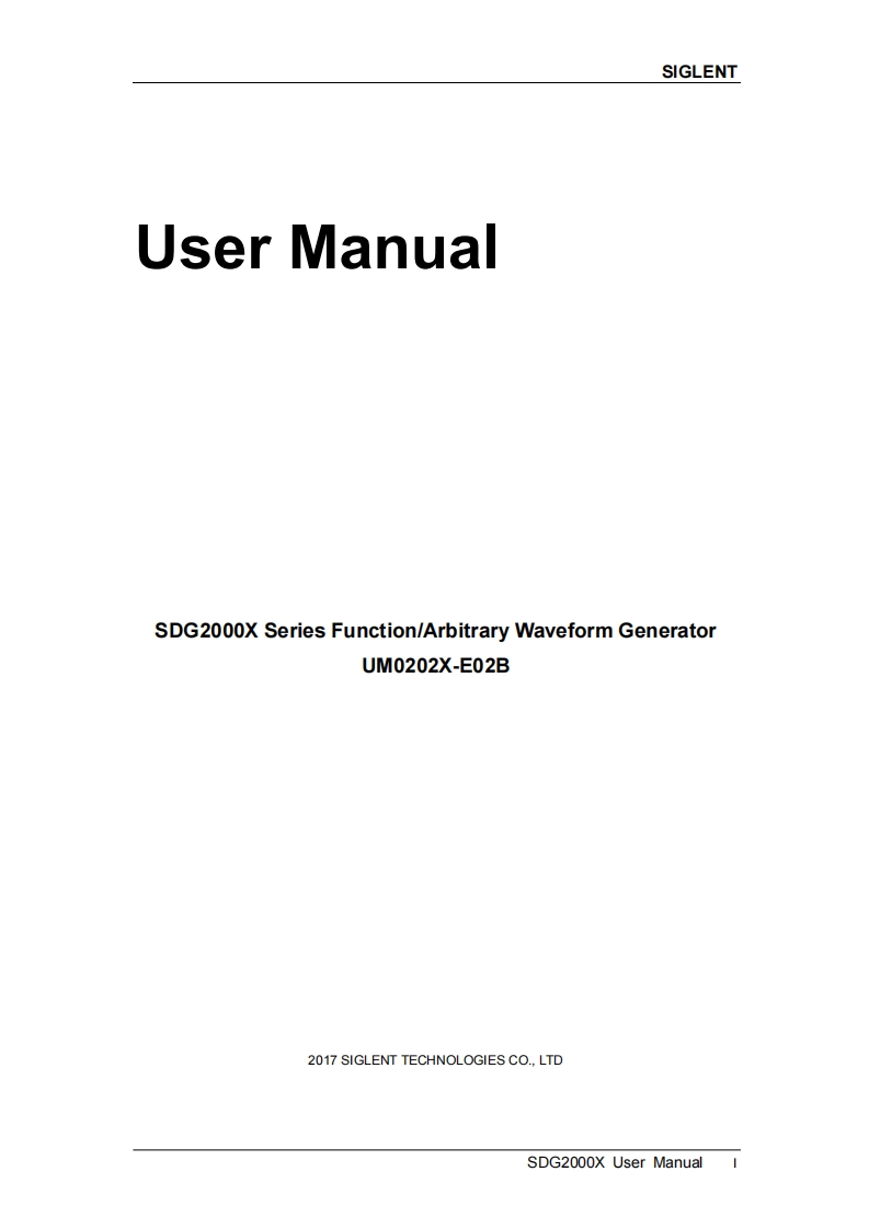 SDG2000X_User操作说明书手册_EN