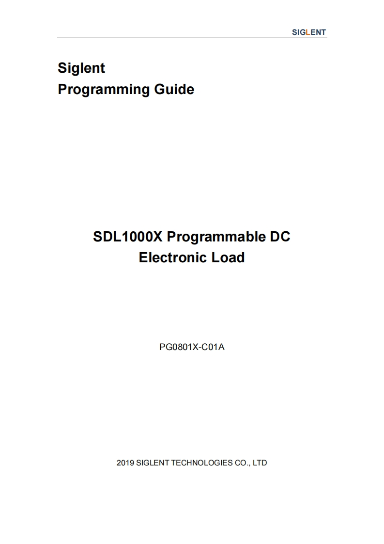 SDL1000X-编程操作说明书手册_Guide