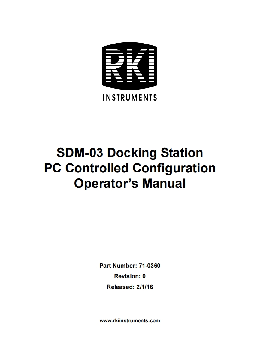 SDM-03_PC_Controlled_手册说明书指南