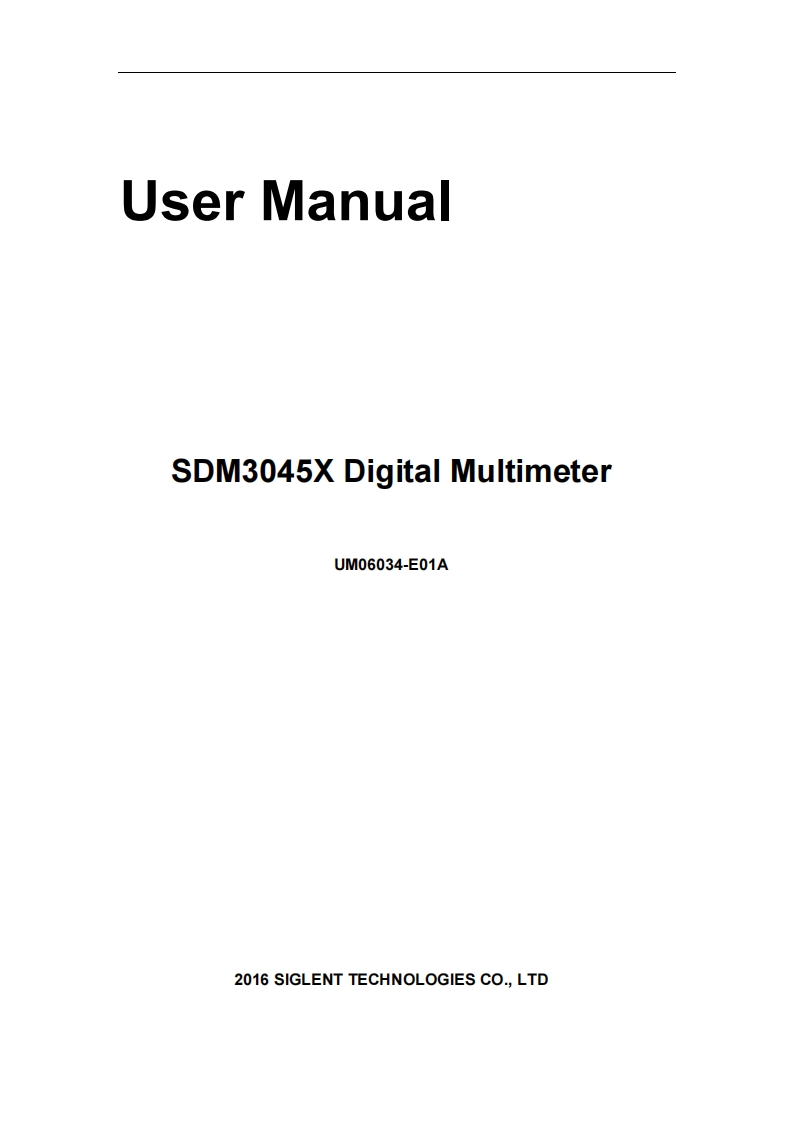 SDM3045X_User操作说明书手册_EN